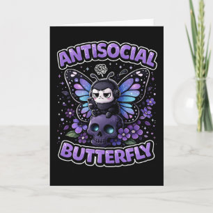 Antisociale Vlinder Feestdagen Kaart