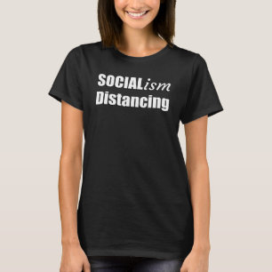 Antisocialisme grappig sociaal distantiëren politi t-shirt