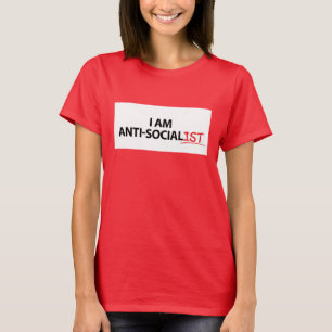 antisocialistisch t-shirt