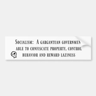 antisocialistische Bumpersticker
