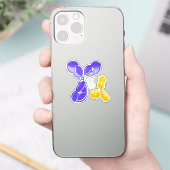Antistof IgG 1 of 4, paarse en gele Sticker (Telefoon)