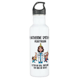 antistress pediatrician medical doctor fun pink waterfles 