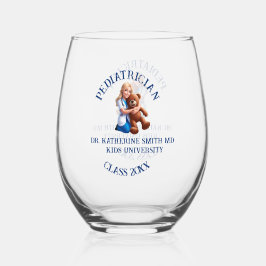 antistress pediatrician teddy bear kids university wijnglas zonder voet