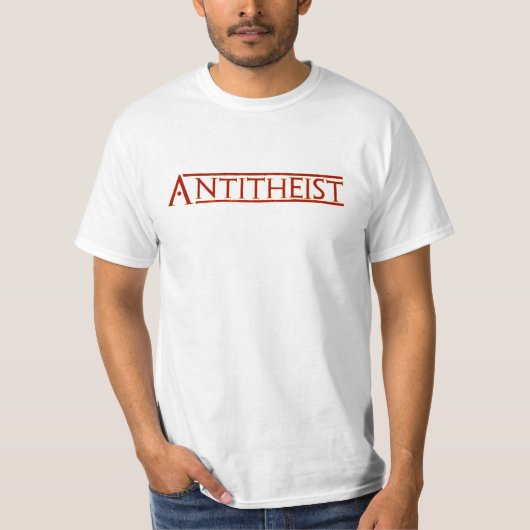 antitheïst t-shirt (Voorkant)