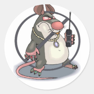 antiverklikker ronde sticker