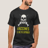 Antiverplicht vaccin- of vax-experiment t-shirt (Voorkant)