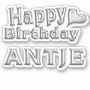 Antje Happy Birthday Autocollants
