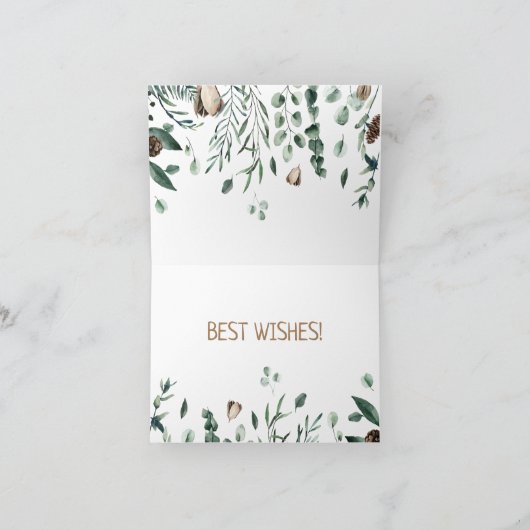 Antler avec carte postale à branche verte (Intérieur)