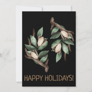 Antler avec carte postale à branche verte