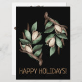 Antler avec carte postale à branche verte (Devant / Derrière)