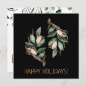 Antler avec carte postale à branche verte (Devant / Derrière)