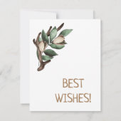 Antler avec carte postale à branche verte (Dos)