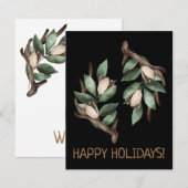 Antler avec carte postale à branche verte (Devant / Derrière)
