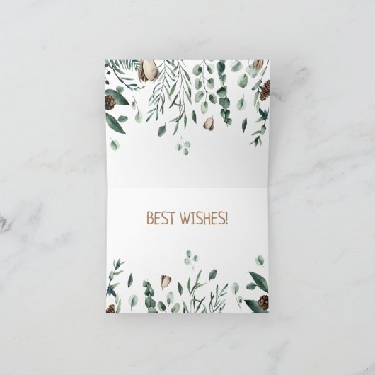 Antler avec carte postale à branche verte (Intérieur)