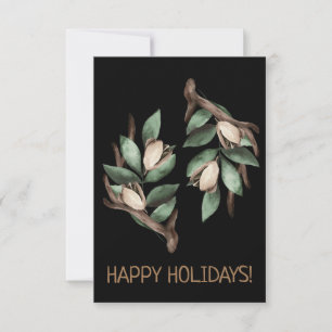 Antler avec carte postale à branche verte