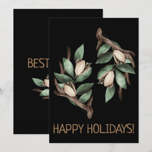 Antler avec carte postale à branche verte