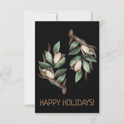 Antler avec carte postale à branche verte (Devant)