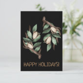 Antler avec carte postale à branche verte (Debout devant)