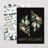 Antler avec carte postale à branche verte (Devant / Derrière)