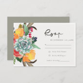 ANTLER BOHEMIAN ALLURE FLORALE SUCCULTE RSVP (Devant / Derrière)