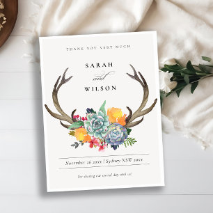 ANTLER BOHEMIAN ALLURE MERCI FLORAL SUCCULENT