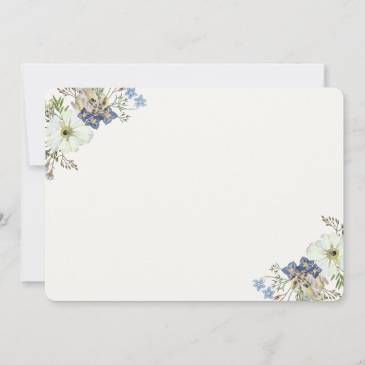 Antler boho rustique baby shower invitation garçon (Dos)