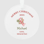 Antler Deer Santa Hat Wreath Kids (dos)