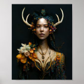 Antler Fae 2 Poster d'Art Imaginaire Fairy (Devant)