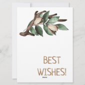 Antler met groen Briefkaart (Achterkant)