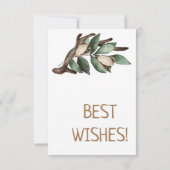 Antler met groen Briefkaart (Achterkant)