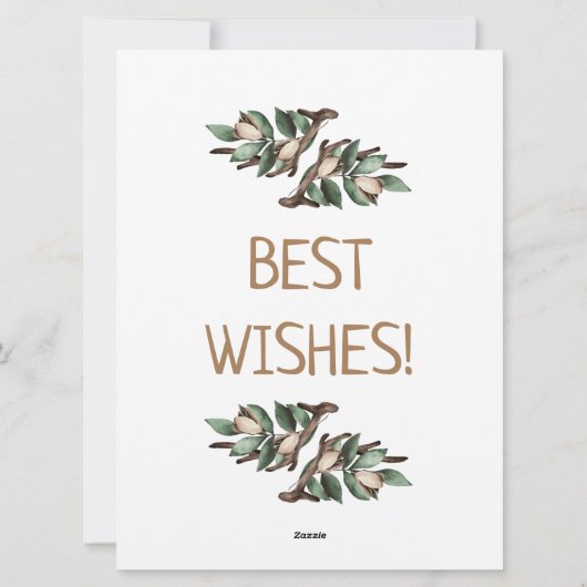 Antler met groen Briefkaart (Achterkant)