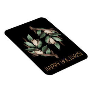 Antler met groene tak MAGNET Magneet