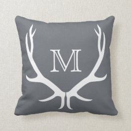 Antler Monogram Pillow Kussen