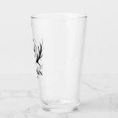 Antler & Shield Rustic Monogram Glas (Links)