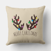 Antlers de rennes de fête, Coussin de Noël (Verso)