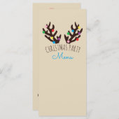Antlers de rennes de fête, Menu de fête de Noël (Devant / Derrière)