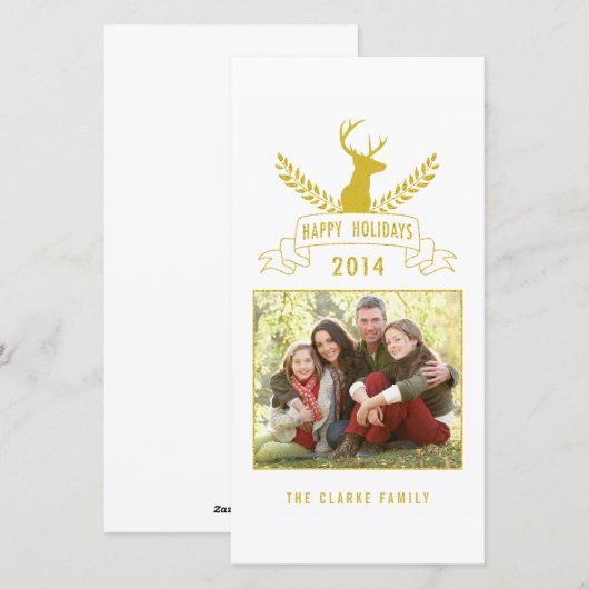 Antlers de vacances | Carte photo de vacances (Devant / Derrière)