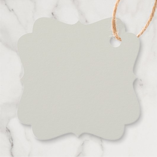 Antlers en Rozen Dank u Label (Achterkant)