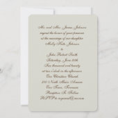 Antlers en Rozen Uitnodiging tot huwelijk (Achterkant)