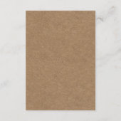 ANTLERS FLORAUX | CARTE D'HÉBERGEMENT MARIAGE RUST (Dos)