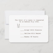 Antlers floraux + Mariage en bois de grange RSVP (Dos)