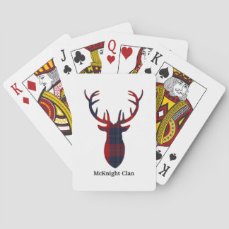 "Antlers" McKnight Clan Tartan Pokerkaarten