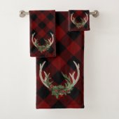 Antlers Russes Boho Deer | Floral de Noël (En situation)