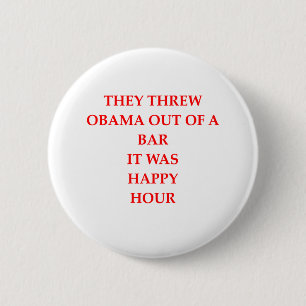 anto obama grap ronde button 5,7 cm