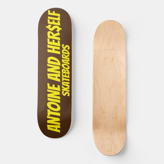 ANTOINE EN HAAR$ELF SKATEBOARD (Voorkant)