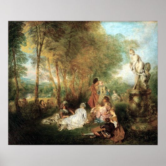 Antoine Watteau The Feast of Love Poster (Voorkant)