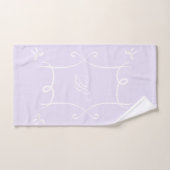 Antoinette Lavender Élégant Emblème Filigree (Serviette à main)