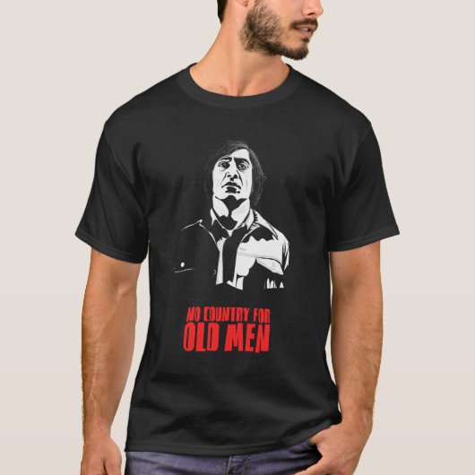 Anton Chigurh (Javier Bardem) Geen land voor oud M T-shirt (Voorkant)