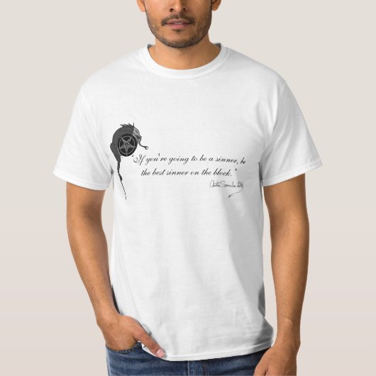 Anton LaVey Citation T-shirt (Devant)