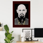 Anton LaVey Poster Portrait BIG 24x36 (Bureau à domicile)